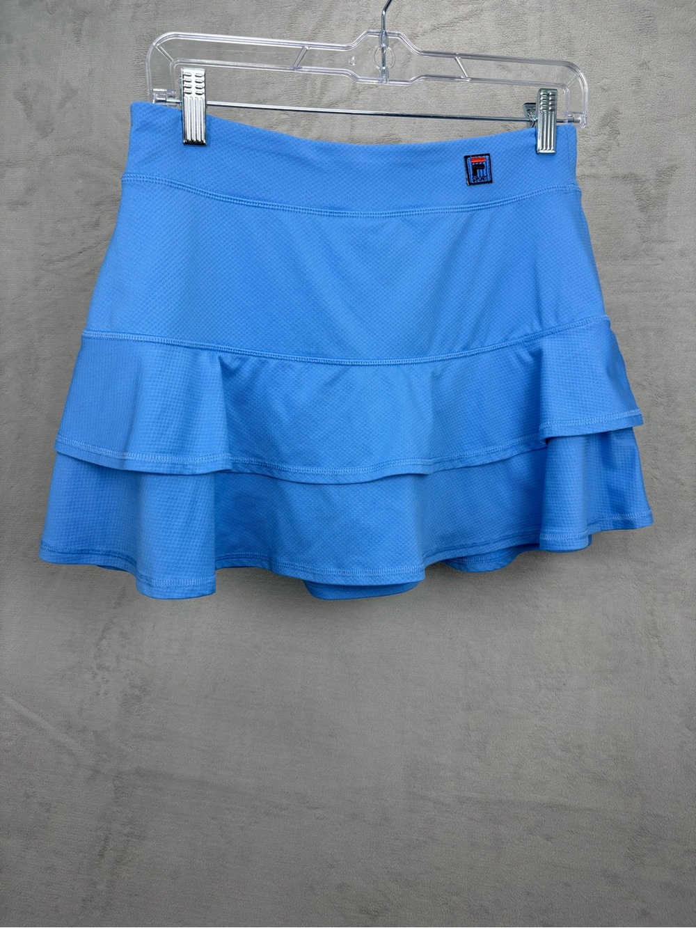Fila Sport Blue Tiered Tennis Skort Skirt Built In Shorts Size Medium